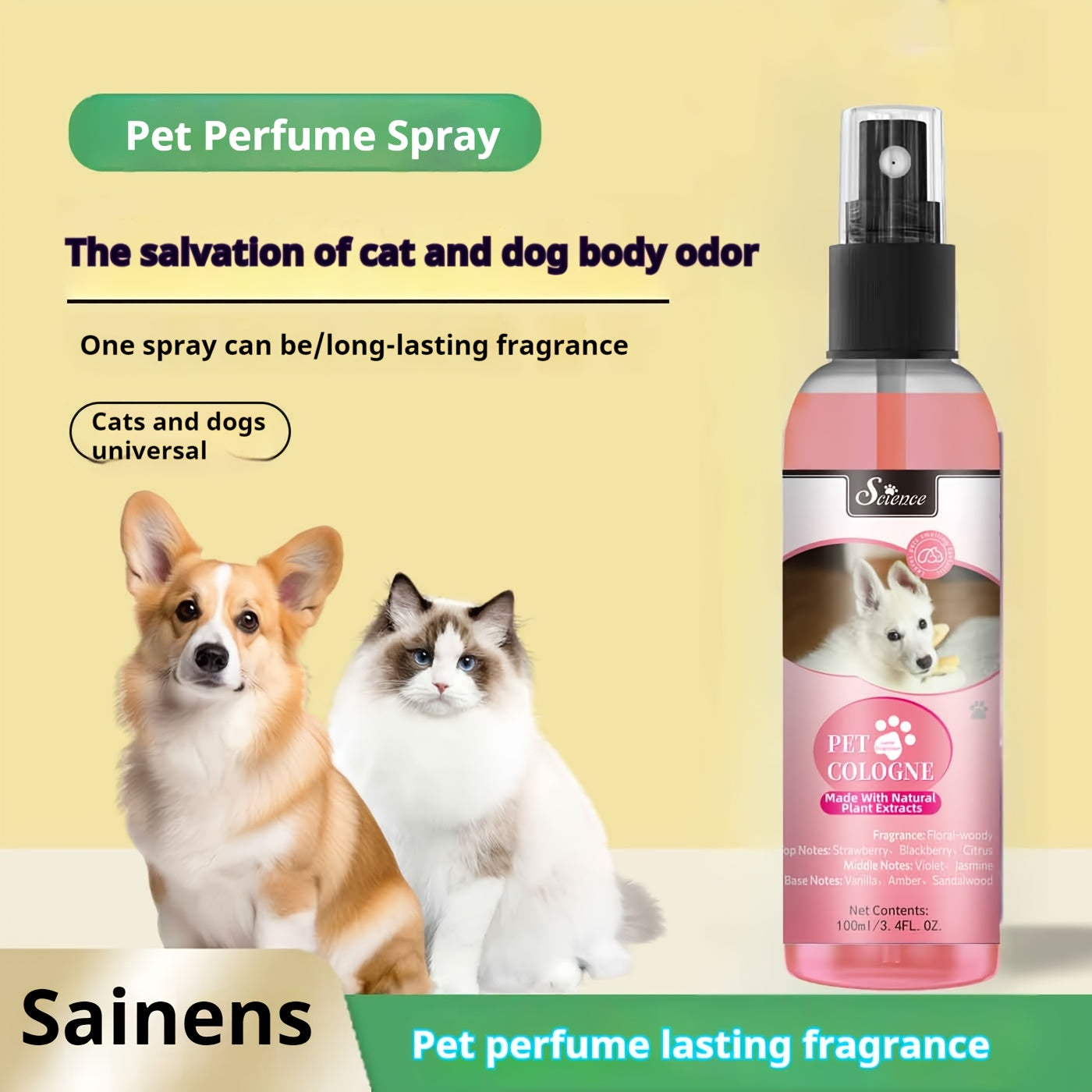 BerryBliss: Strawberry-Scented Pet Deodorizer for Cats, Dogs & Home