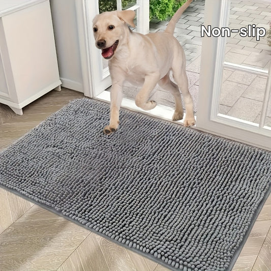 PawPrint Square Dog Door Mat – Non-Skid, Durable Entry Mat for All Breeds