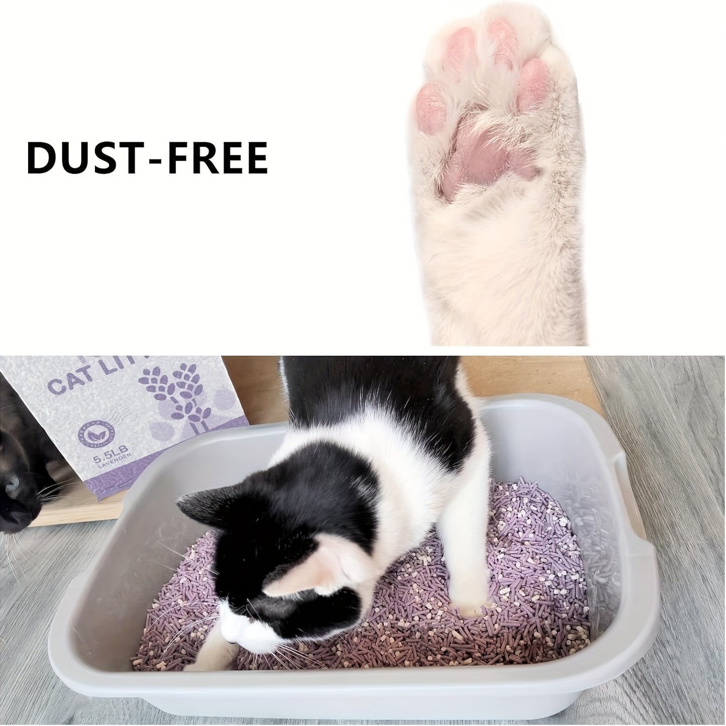 PurrLavender: Super Absorbent Tofu Cat Litter – Fast Clumping & Odor-Free