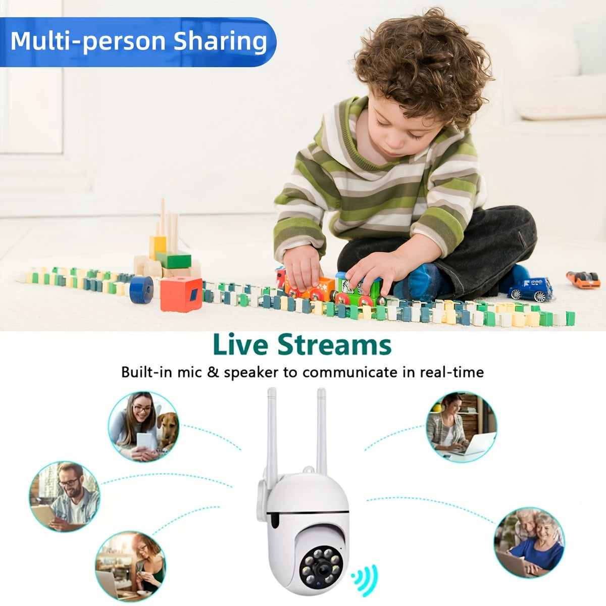 JOOAN 1080P: Smart Security Camera with Color Night Vision & App Control