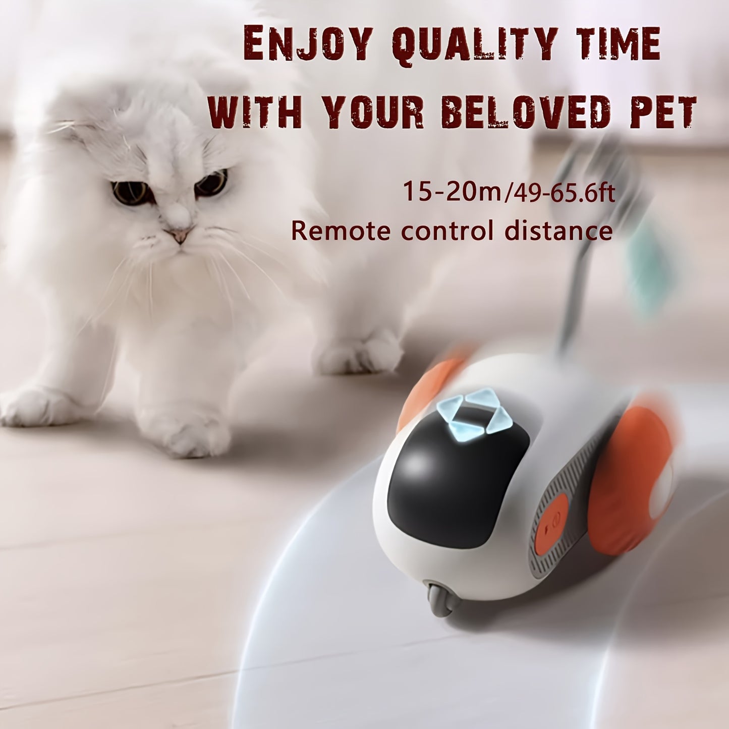 PETGRAVITY: Dual-Mode RC Cat Toy Car with Autopilot & Remote Control