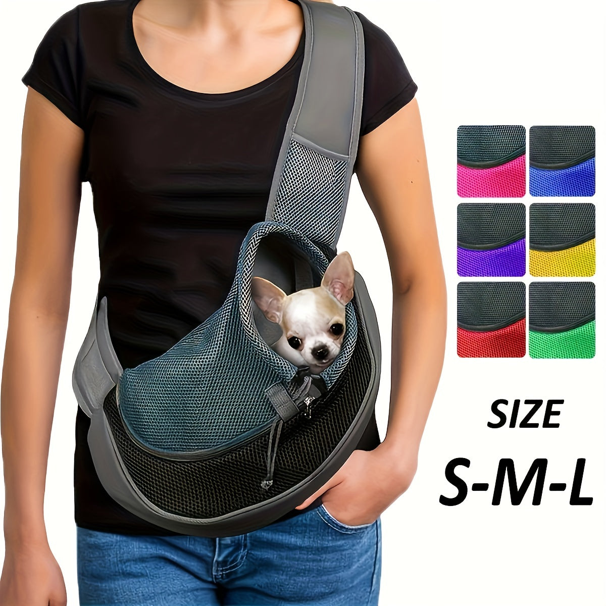 PawSafe GlowMesh: Hands-Free Sling Carrier for Small Pets