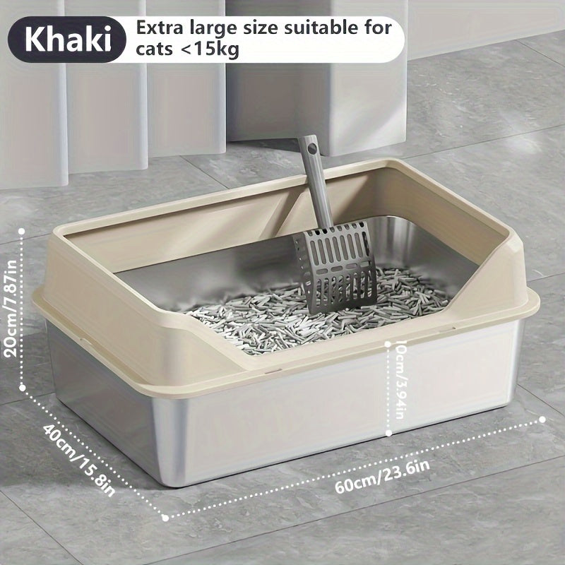 Premium XL: Heavy-Duty, Spill-Proof Litter Box for Large & Multiple Cats